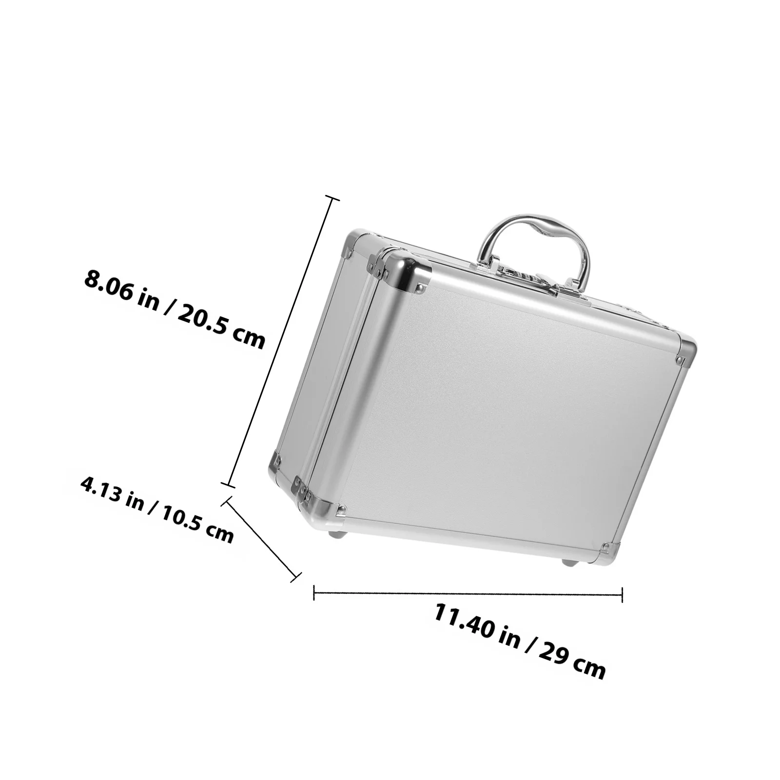 Sturdy Metal Tools Box Password Carrying Case Portable Tool Organizer Small Toolbox with Handle Heavy Duty Storage Container