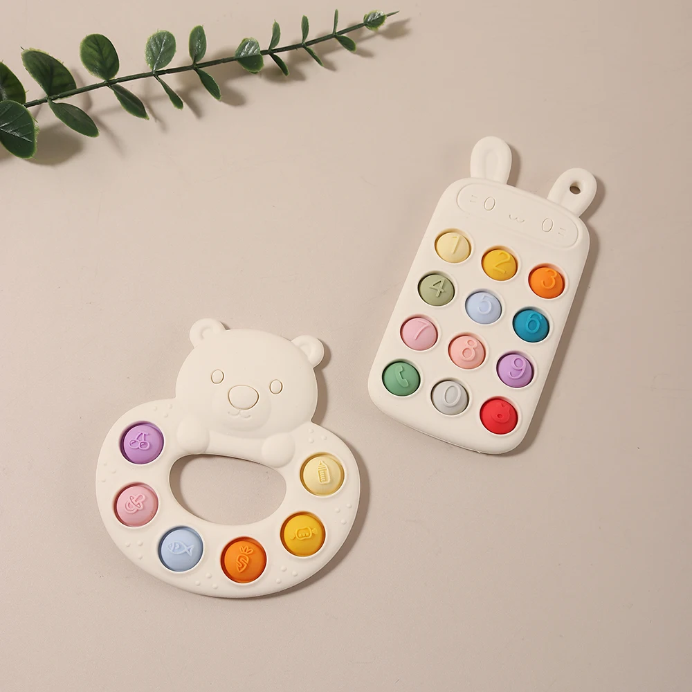 2025 新しいベビーベアシリコンプッシュポップおしゃぶり - Baby Products Best のレビューと価格