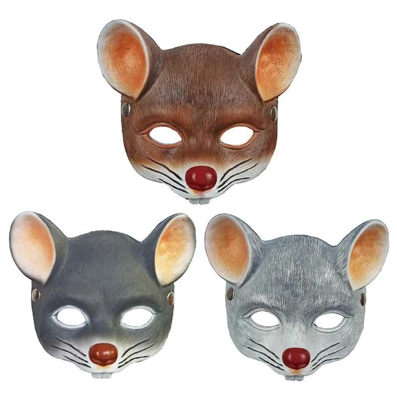 Mouse Mask Halloween Animal Costume Mask For Adult Kid Halloween Cosplay