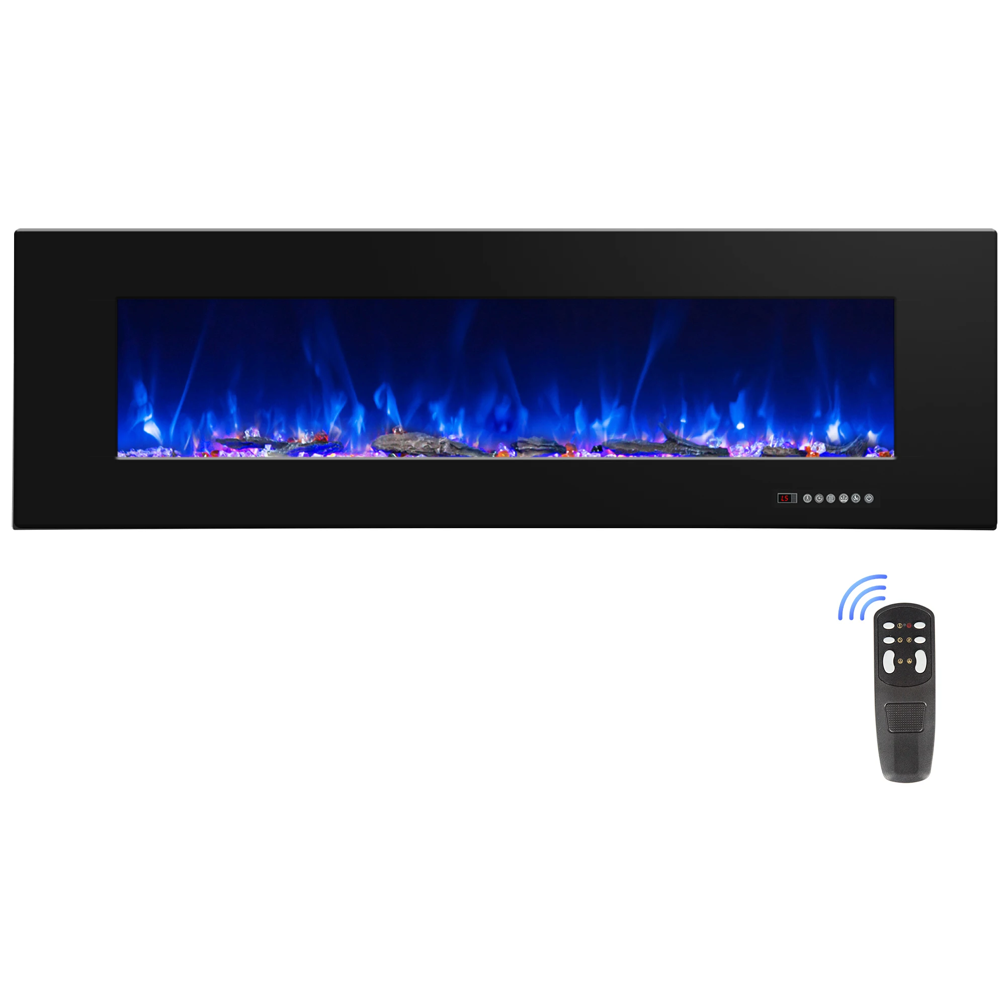 

【Hot】Luxstar 42"50"60"72"84" Wholesale Electric Heater Wall Mount 3D Decor Flame Electric Fireplace Heater Factory Direct Sale