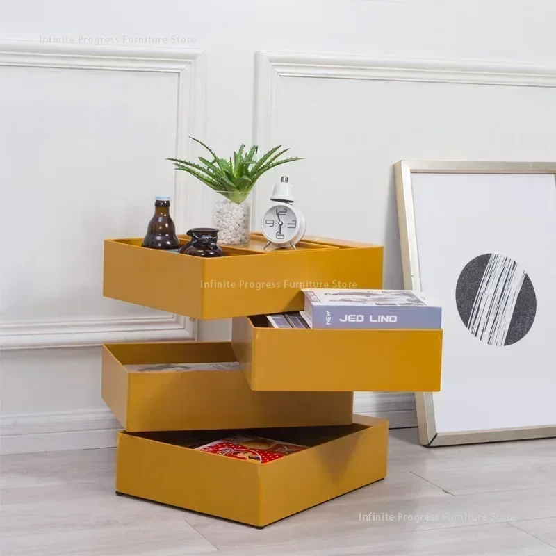 الشمال 360 الدورية غرفة نوم المنقولة منضدة بسيطة Ins نمط مكتب خزانة تخزين مستحضرات التجميل خزانة جانبية أثاث المنزل #2