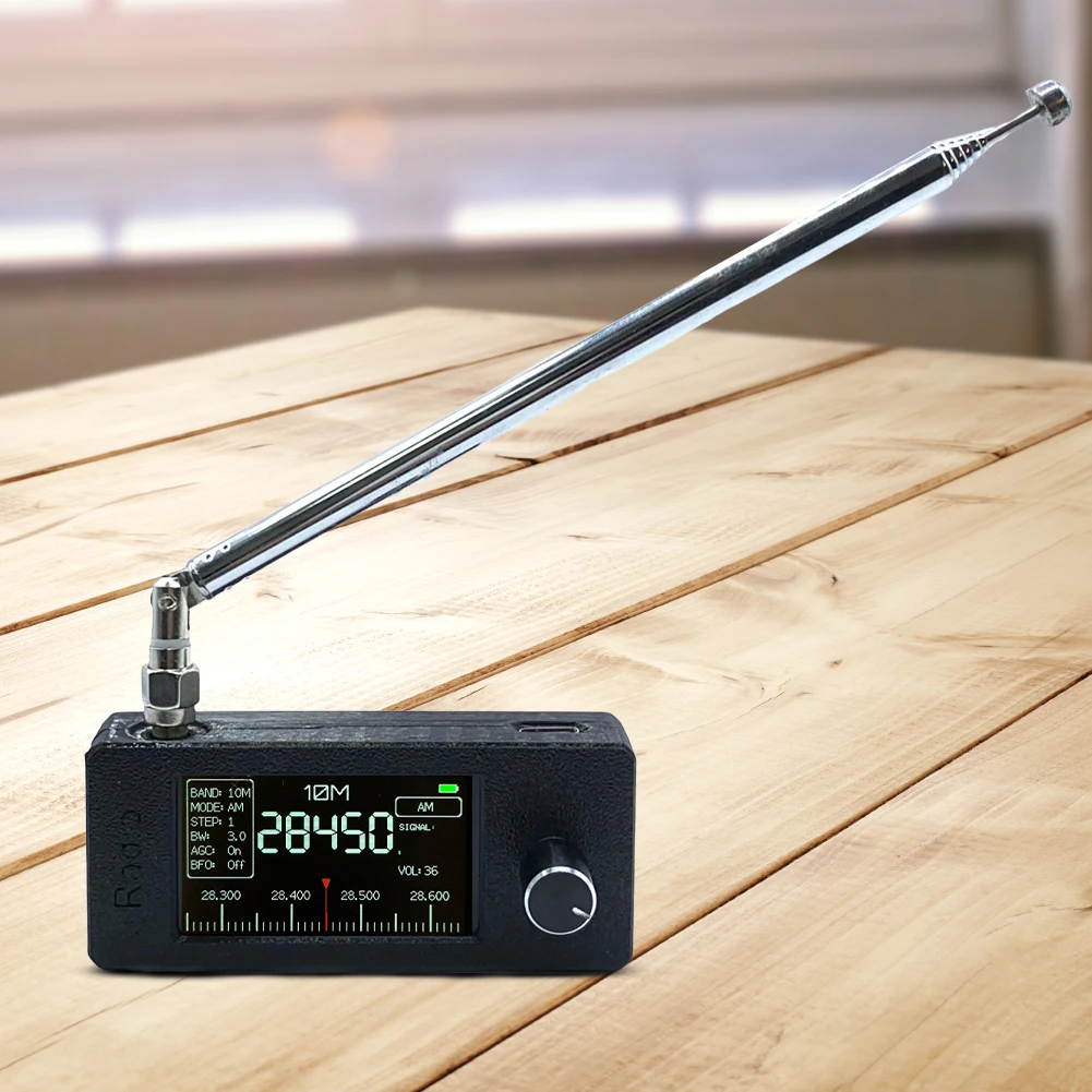 

SI4732 0.5-108mhz Portable Radio LSB USB AM FM Pocket Mini Radio 1.9inch IPS Screen HF SW MW VHF Radio with Telescopic Antenna