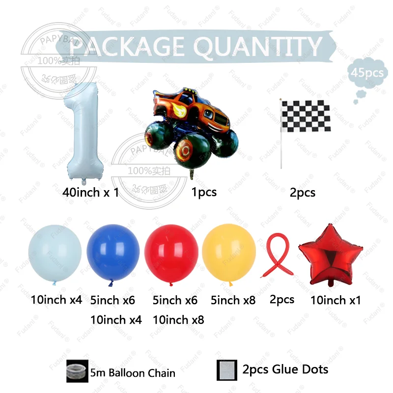 45 قطعة الحريق الوحش موضوع حفلة عيد ميلاد الديكور الأولاد المفضلة لعبة استحمام الطفل لوازم الهيليوم Globos الجنس تكشف