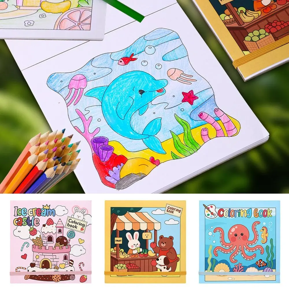 الإبداعية المسيل للدموع الصفحات الداخلية تلوين كتاب لغز مونتيسوري رسم تلوين كتاب صور رسومات الشعار المدرسية مكتب المدرسة #5