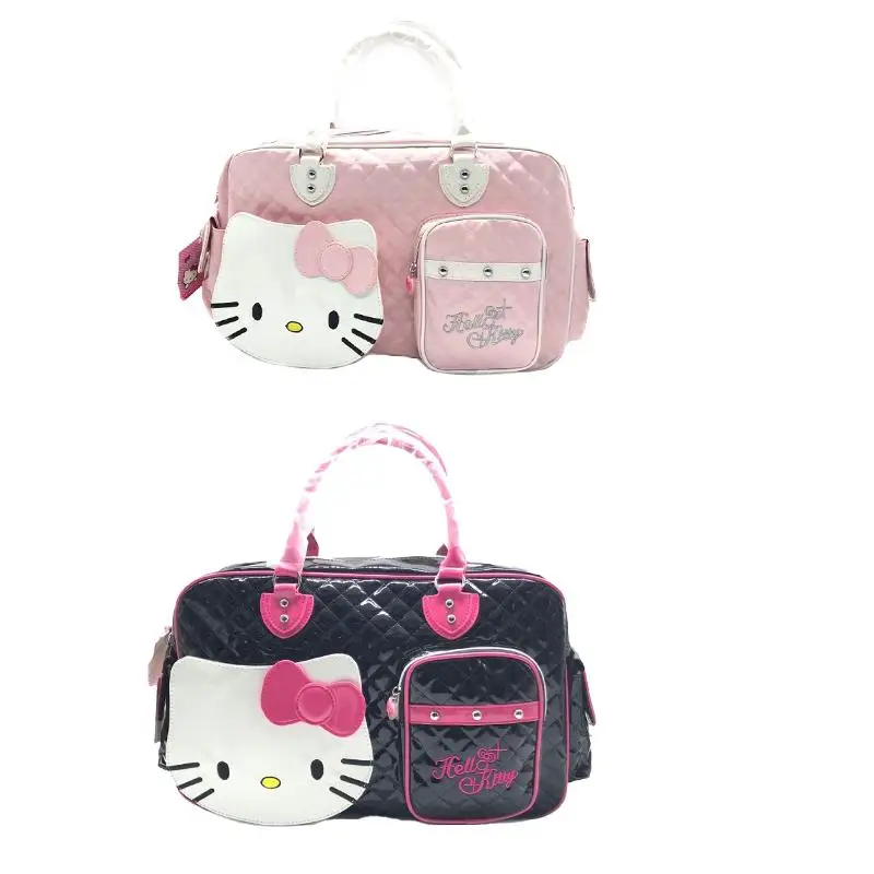 Torebka Hello Kitty Sanrio torba podróżna Anime torba na zestaw dziewczyna prezent kochanie Hottie torebka dziecko Crossbody duża pojemność hurtowa