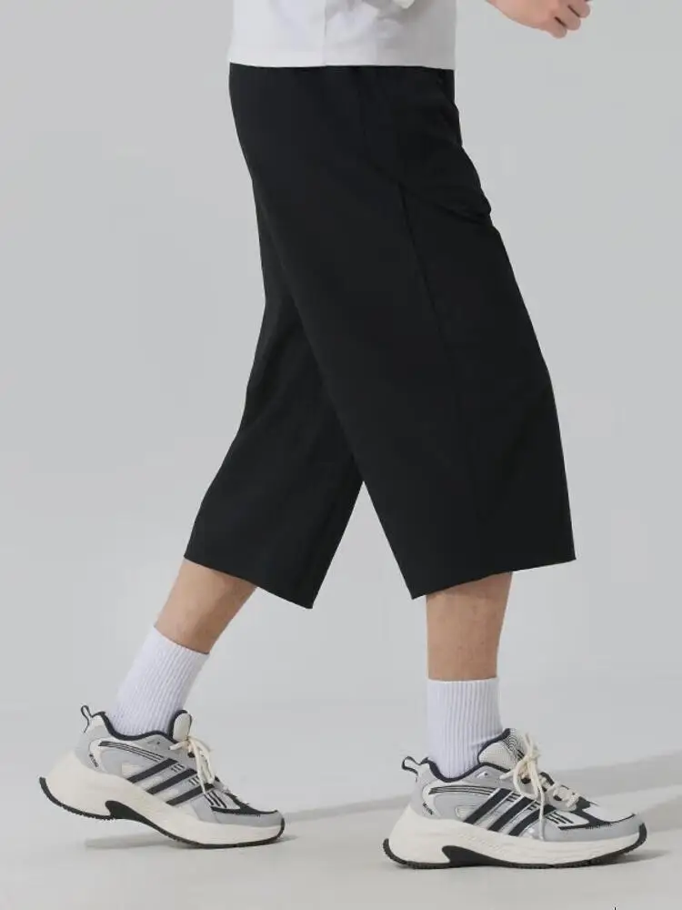 Adidas Essentials Men's Cropped Pants Breathable Durable Fashionable For Gym And Casual Outings