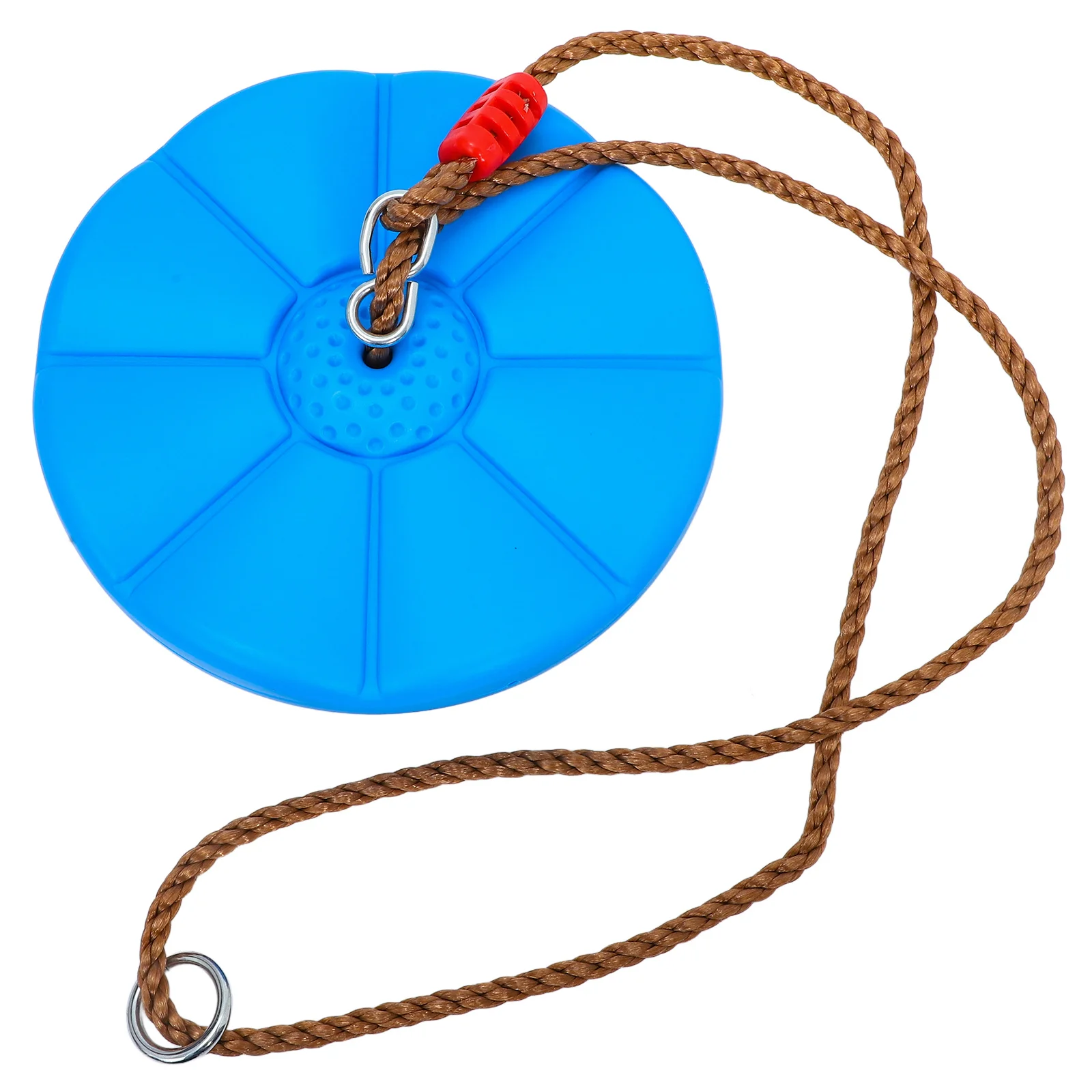 1 Set Sedia a fiori ottagonale Durevole in ferro PE per interni ed esterni Giochi per bambini Giardino Cortile Altalena sospesa in plastica per parco giochi sull'albero