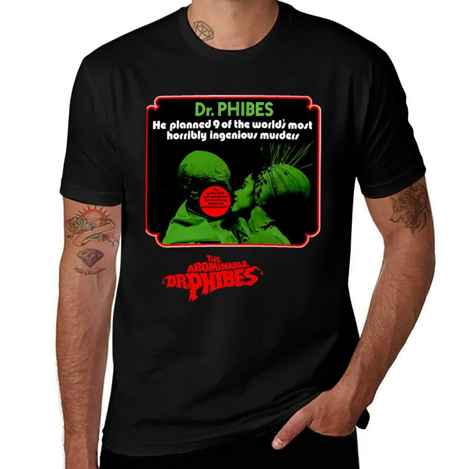 

Gift For Everyone The Abominable Dr. Phibes 1971 Robert Fuest Vintage Photograp T-Shirt plus size tops cotton t shirt men