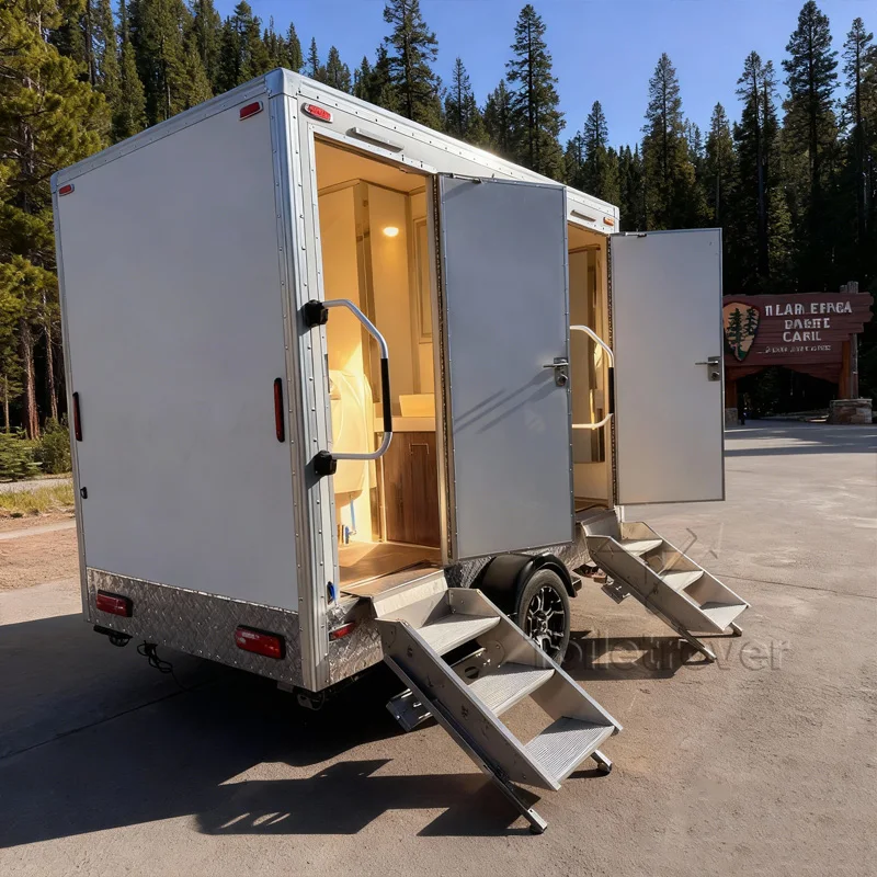 عالية الجودة بالجملة الفاخرة المحمولة مرحاض مقطورة المراحيض المحمولة للمناسبات ورشة عمل المريض #3