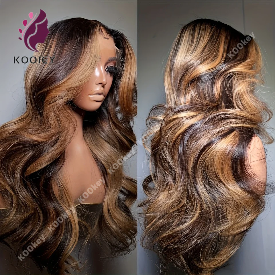

Glueless Silk Top Body Wave Wig Highlight Ombre Colored 13x4 Lace Human Hair Wigs 13x6/360 Hd Lace Frontal Wigs For Women