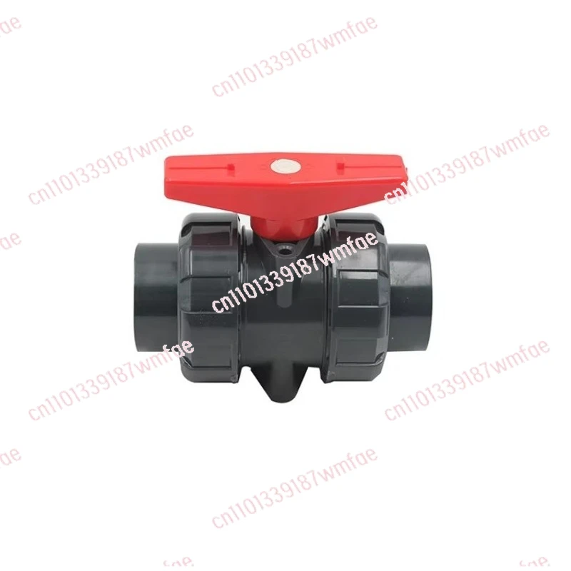 Industrial double ball valve chemical rubber socket anti-corrosion valve