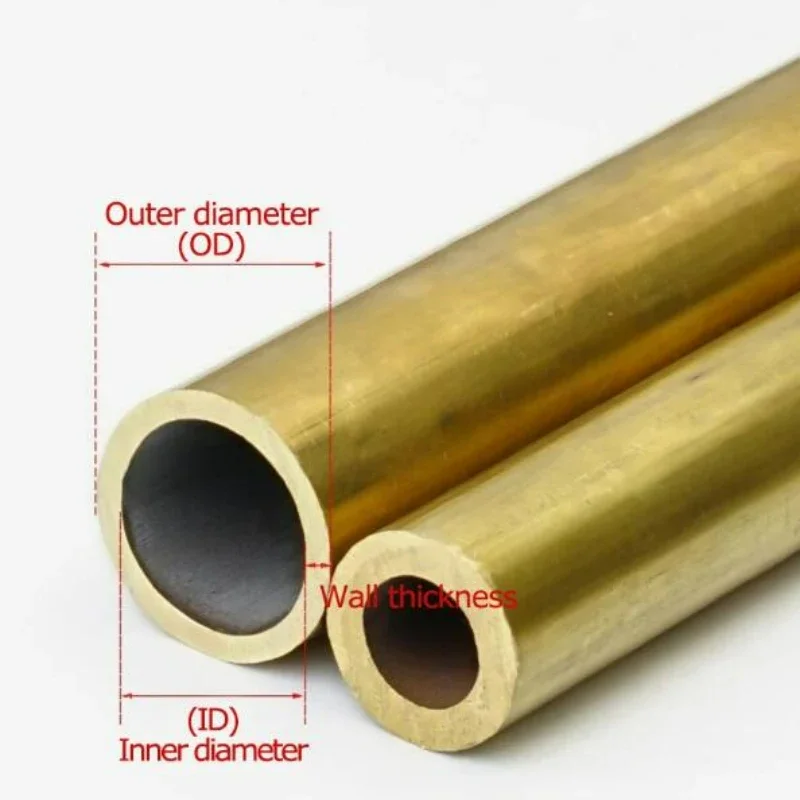 H62 CuZn38 Messing-Kapillarrohr, Länge 500 mm, Außendurchmesser 2,5–5,5 mm, Wandstärke 0,2–1,5 mm, Kühl-, HLK- und Messrohr – Detail 5