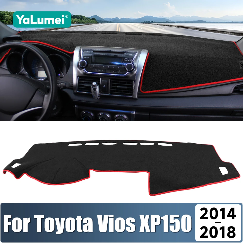 

For Toyota Vios Gen XP150 2014 2015 2016 2017 2018 Car Dashboard Sun Shade Cover Instrument Desk Non-Slip Mat Accessories