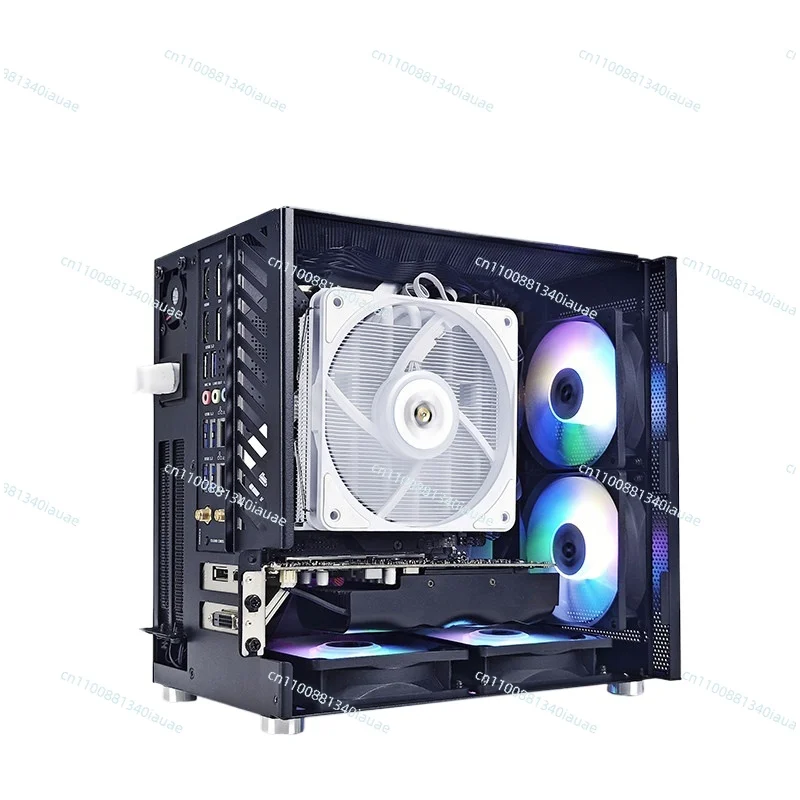 

Корпус T20 Mini ITX для настольного компьютера, белый, вертикальный/горизонтальный, 9 литров, из алюминиевого сплава, с водяным охлаждением, малый, 1U, для блока питания