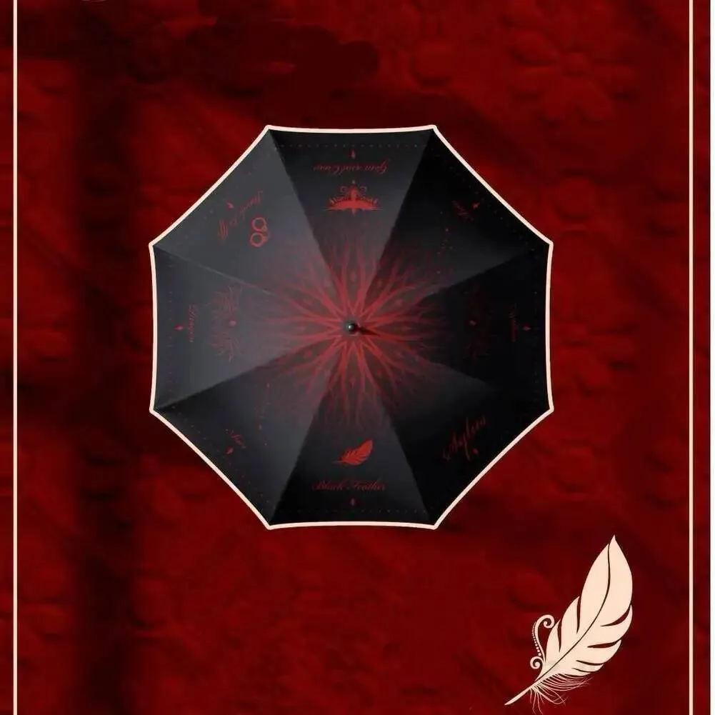 

Anime NEW Birthday Sylus Theme Sunshade Umbrella Summer Sun Protection Rain Protection Black Glue Folding Umbrella Cosplay Gift