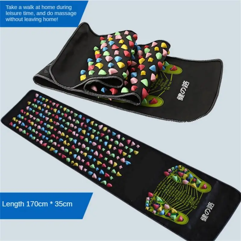 Foot Massage Mat Healthy Acupuncture Foot Mat Reflexology Walk Stone Leg Pad Pain Relief Healthcare Acupressure Mat Massageador