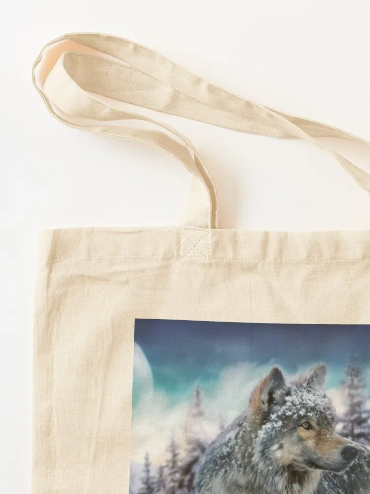 حقيبة يد وولف توت للنساء للمتسوقين وحقيبة يد وحقيبة قماش