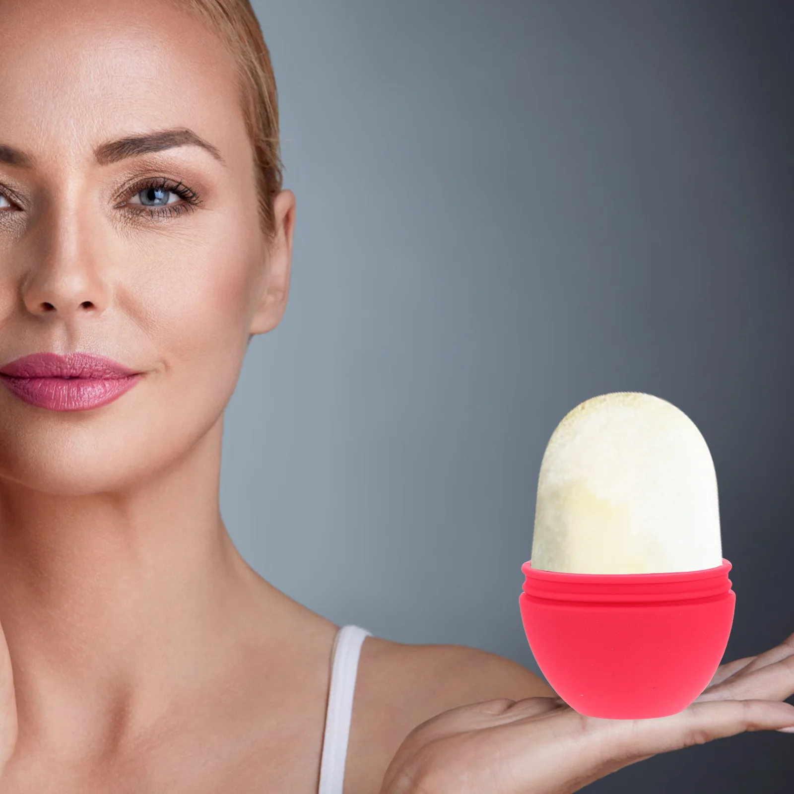 für Gesicht Silikon Eisform Gesichtsmassage Werkzeug für Hautpflege Poren Schrumpfen Morgen Schwellungen Relief Gesichtsmassagegerät