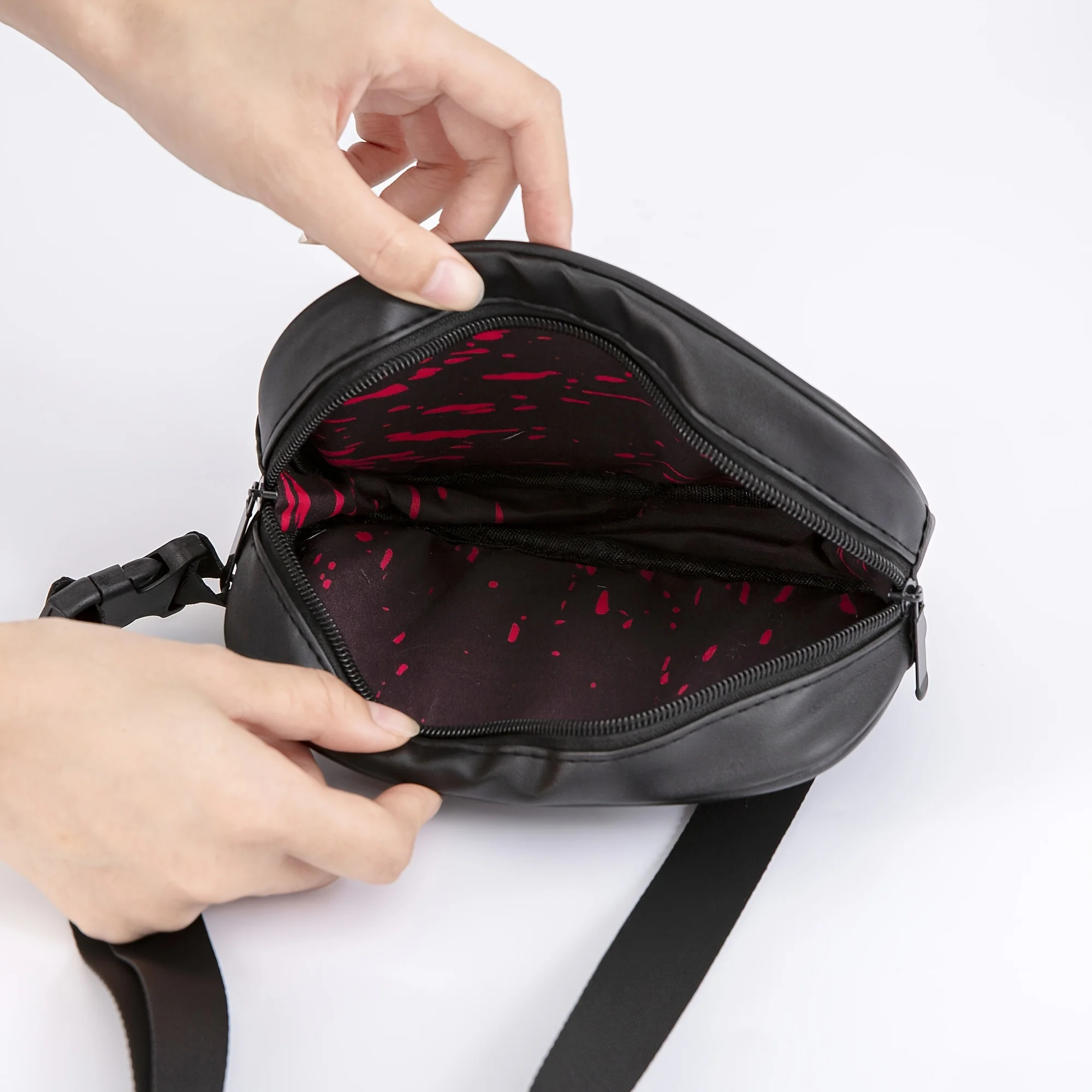 Cintura leve Fanny Pack, bolsa de peito com letra A, M, S, L, D remendo para caminhadas, bolsa transversal, viagem de moda