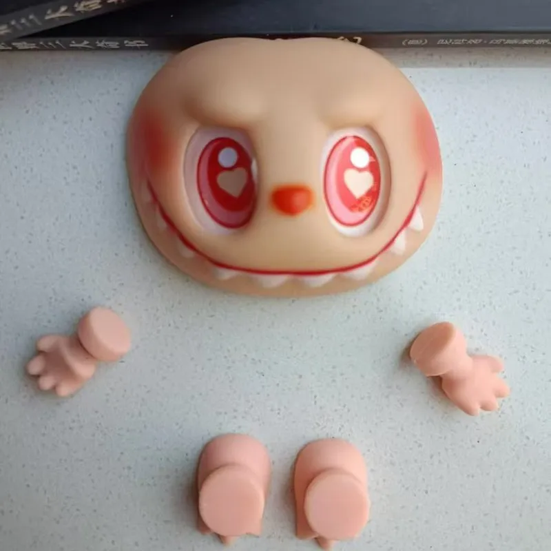 Hot Sell Labubu Plush Doll Parts Vinyl Doll Accesseries Pvc Face Changing Parts Hands Feet Replacement Supplies Diy Gifts image 4