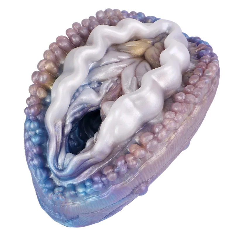 14.5*9.5cm Abalone Artificial Vagina Sea Creature Stroker Onahole Pocket Pussy Male Masturbator Adult Sex Toys for Penis Massage