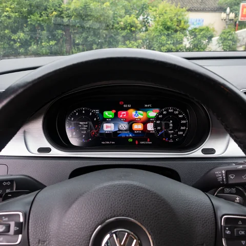 10.25" Central Control Digital Instrument Cluster CockPit Speedometer Interior Dashboard For Volkswagen Passat Magotan B6 B7 CC