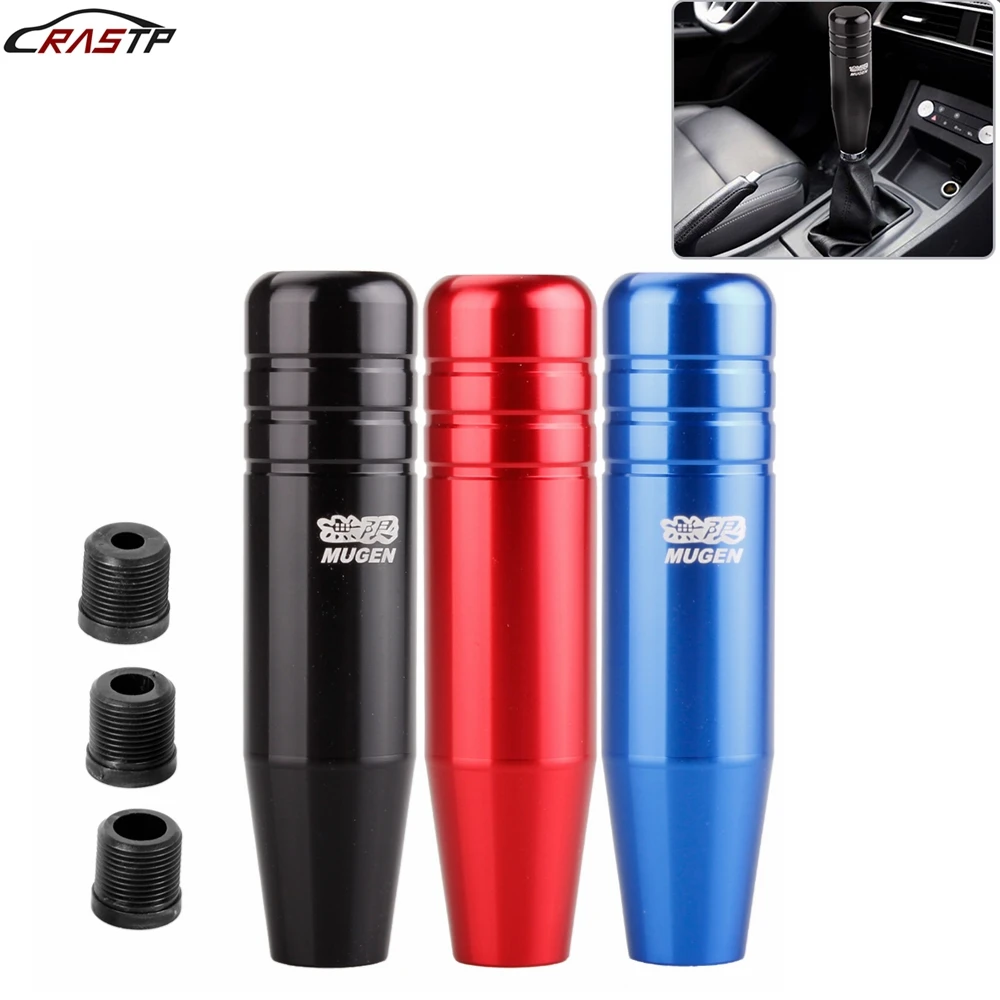 

RASTP-13cm Mugen Gear Shift Knob JDM Style Aluminum Extended Manual Transmission Gear Shift Lever Knob RS-SFN123