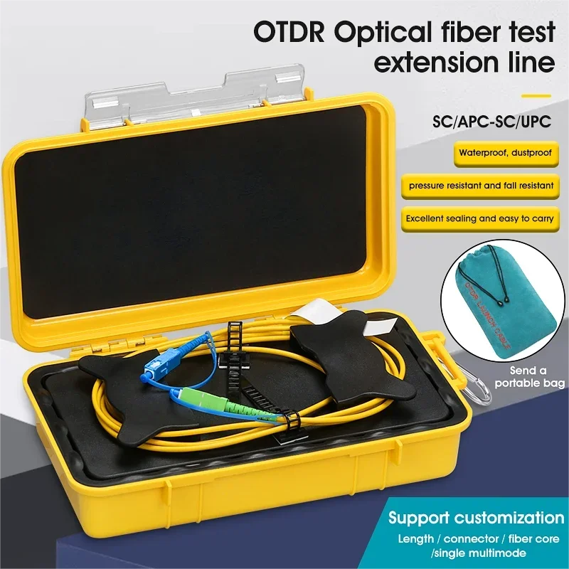 

SC/UPC-SC/UPC OTDR Dead Zone Eliminator,Fiber Rings ,Fiber Optic OTDR Launch Cable Box 500M 1Km 2Km SM 1310/1550nm