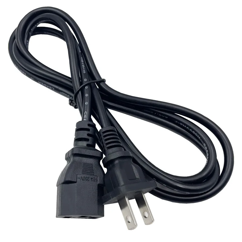 سلك تمديد كهربائي للطابعة ، كابل طاقة للكمبيوتر ، التلفزيون ، الشاشات ، سطح المكتب ، الكمبيوتر ، جهاز العرض ، قابس الولايات المتحدة ، IEC C13 ، 1.2m