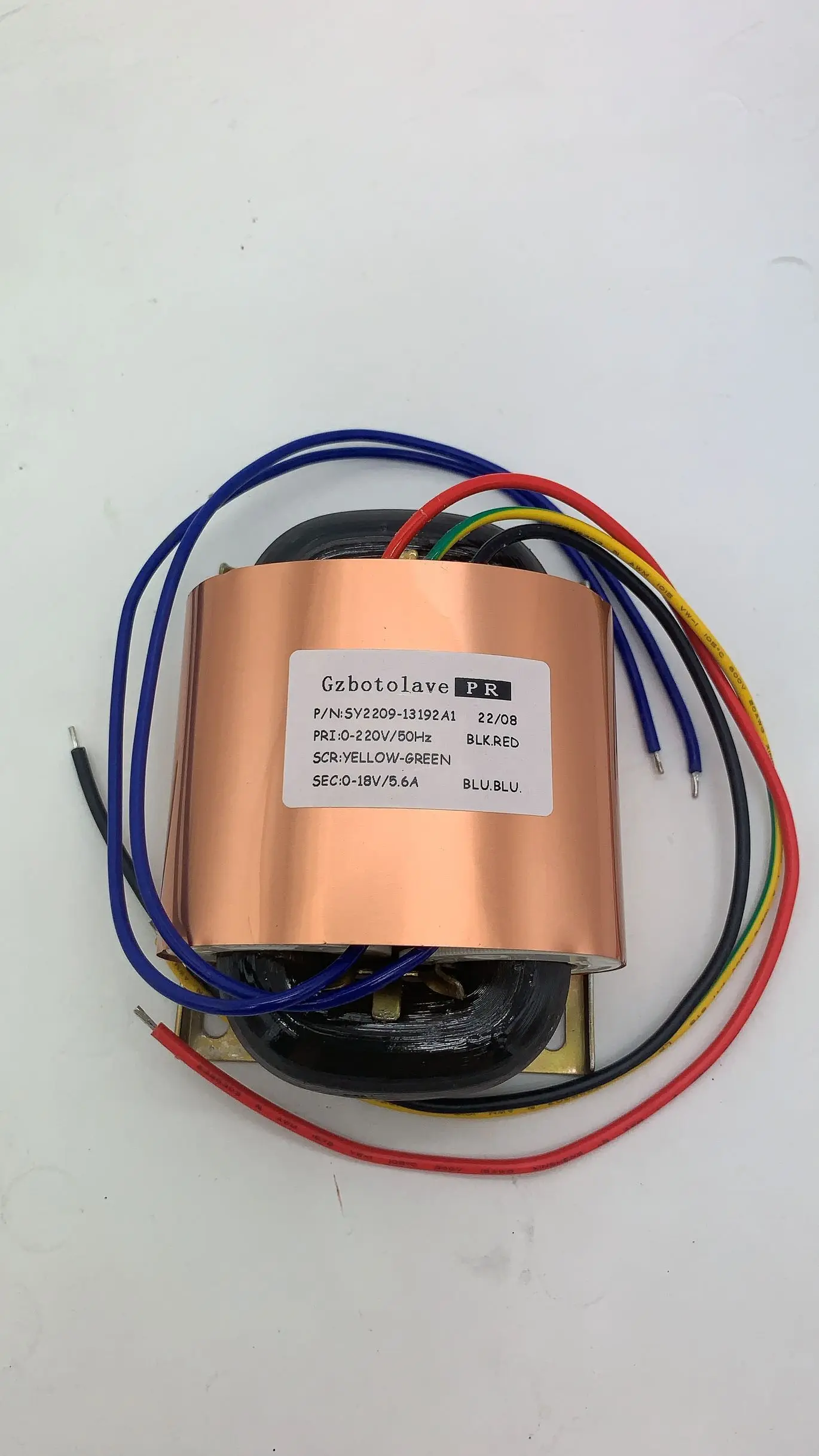 

115V/230V R-80 100VA R type transformer With copper foil shield R-Core 100W 18V (Accept custom)