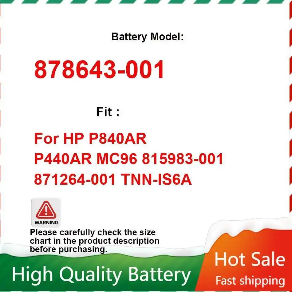 

Server Array Card Battery 878643-001 1000Mah For HP P840AR P440AR MC96 815983-001 871264-001 Tnn-IS6A