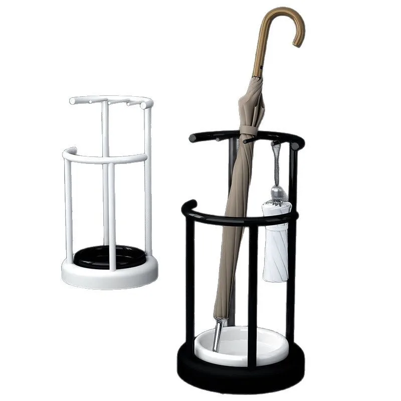 

Umbrella Storage Rack Household Entry Storage Company Lobby Hotel Lobby Wrought Iron Drain Umbrella Bucket