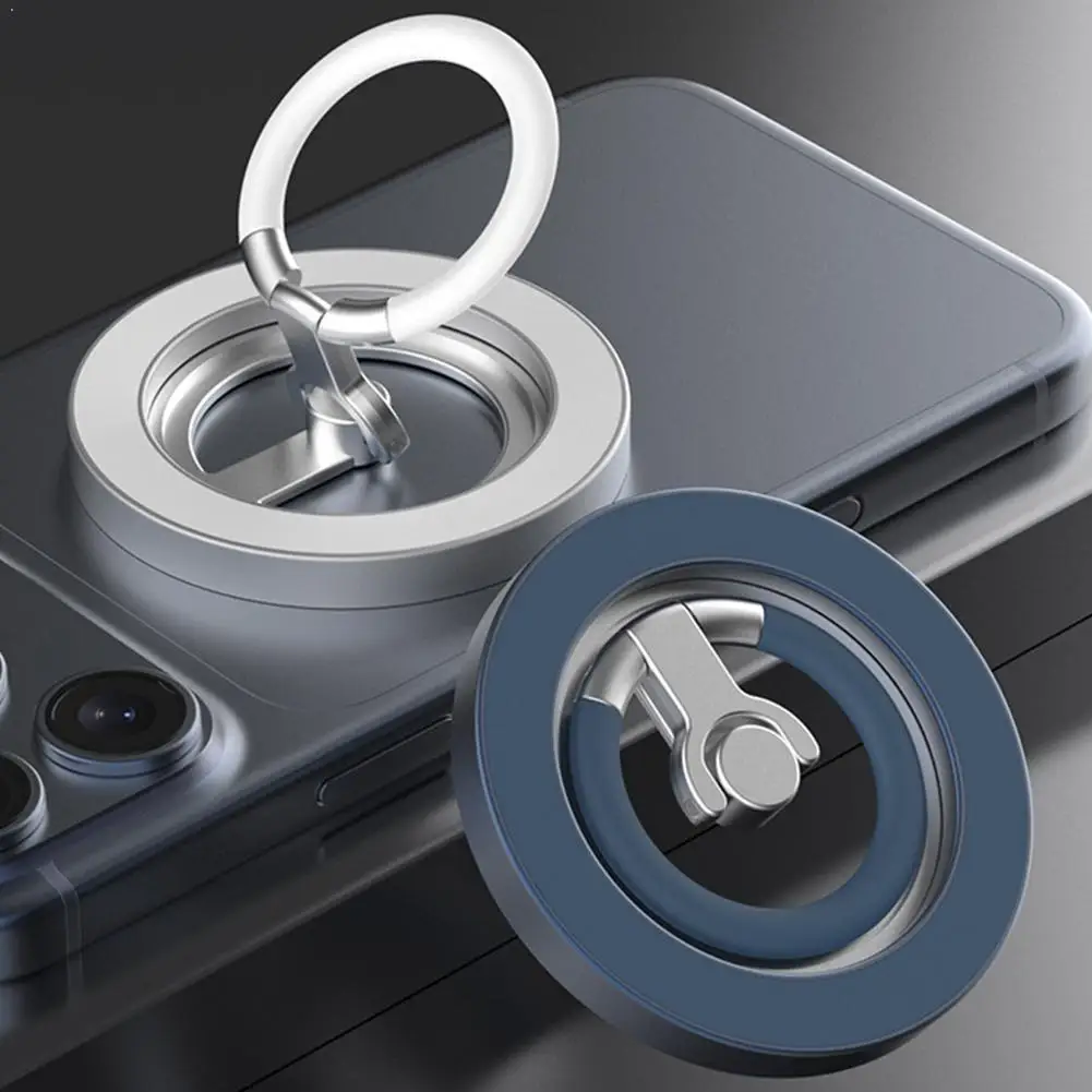 

360° Rotating Dual-Side Magnetic Mount - Sleek Metal Design, Universal Fit For All Smartphones Accesories