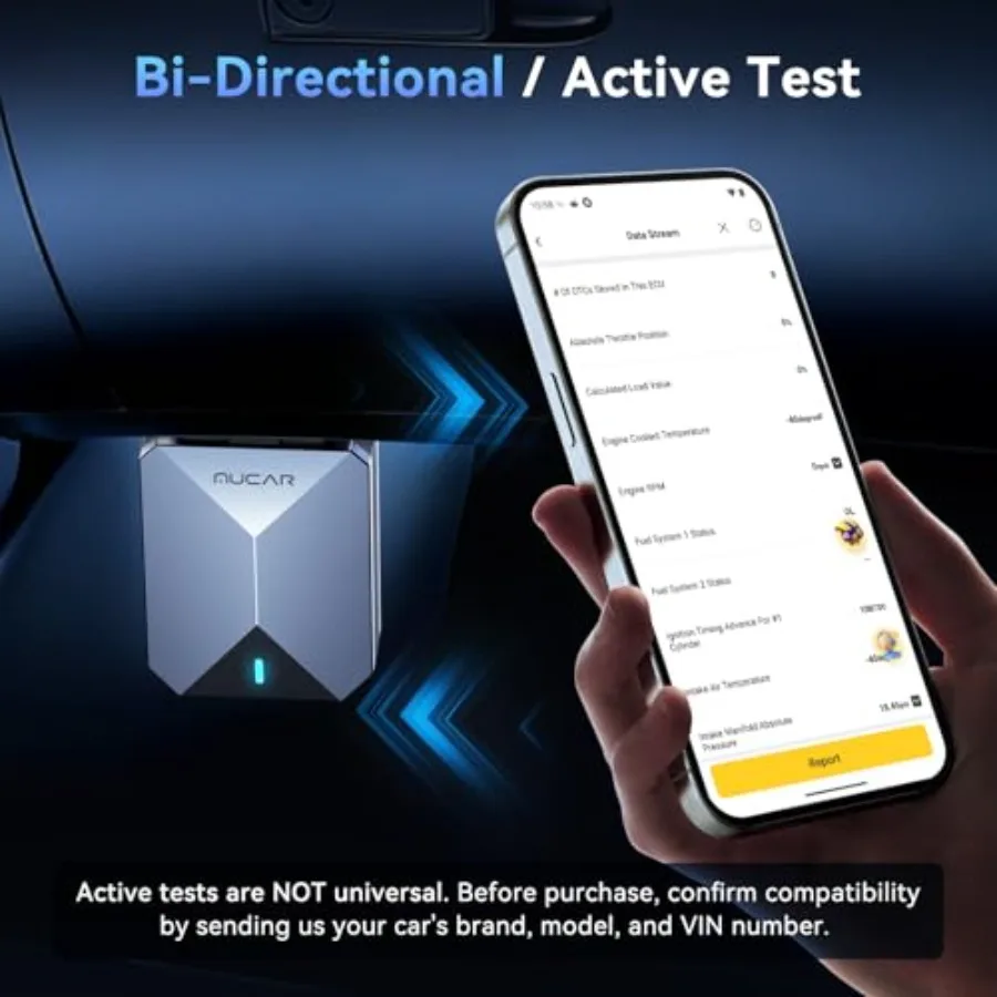 BT200 MAX AI OBD2 Bluetooth Scanner, Full System 15 Resets Diagnostic Tools Bi-Directional Control, CAN-FD and FCA Autoauth, Au view 3