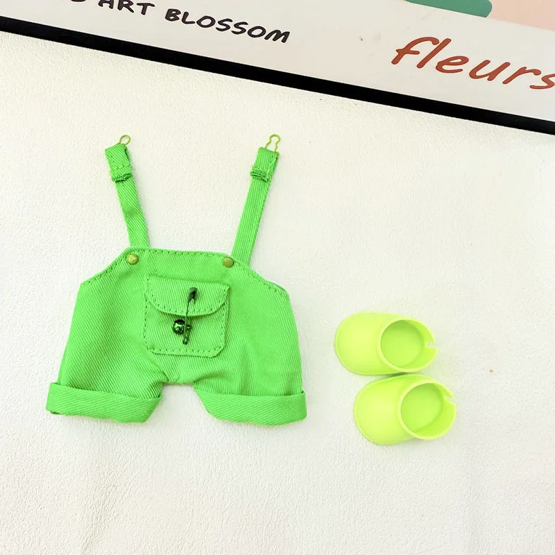 

For Labubu 15-17 cm v1v2 Outfit Accessories Mini Hat Overalls Set Decoration Small Clothes Children's Toys Birthday Gift