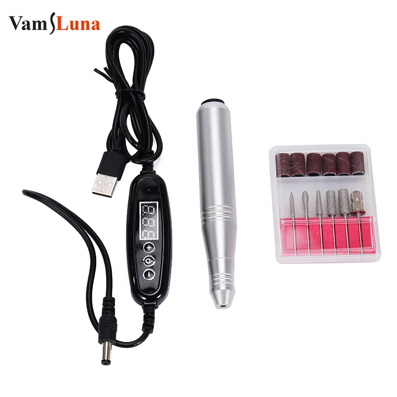 

Electric 35000RPM Professional Nail Drill Machine Manicure Milling Cutter Set Nail Files Drill Bits Gel Fast Polish Remover Tool