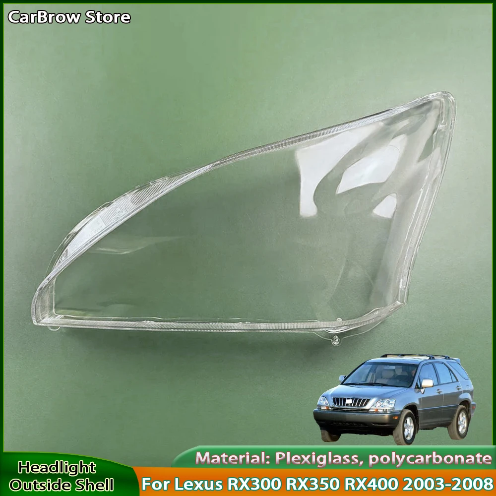 

Чехол для автозапчастей для Lexus RX RX300 RX330 2003 2004 2005 2006 2007 2008, крышка фар автомобиля, крышка лампы, абажур, линза лампы