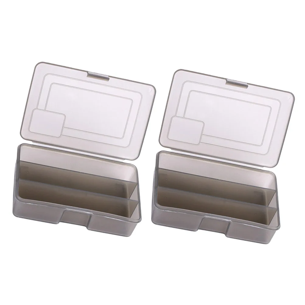 

2 Pcs Transparent Plastic Box Case Fishing Cooler Ice Large Bag Rig Carp Well Bucket Goods Tool Lure Eva Reel