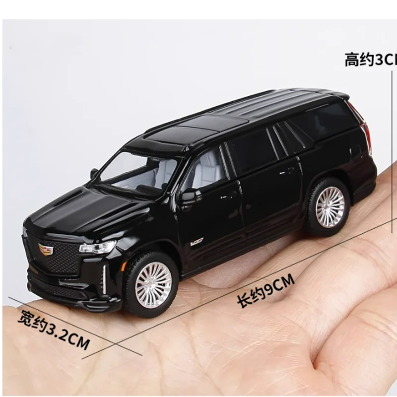 In Stock Diecast Scale 1:64 Escalade SUV Model Static Simulation Alloy Car Model Metal Vehicle Collection Ornaments Gifts Toys