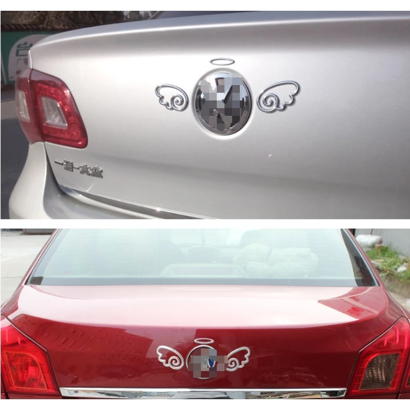 

1PC PVC 3D Angel Wings Personalized Car Label Rear External Modification Sticker Auto Exterior Decoration Accessories