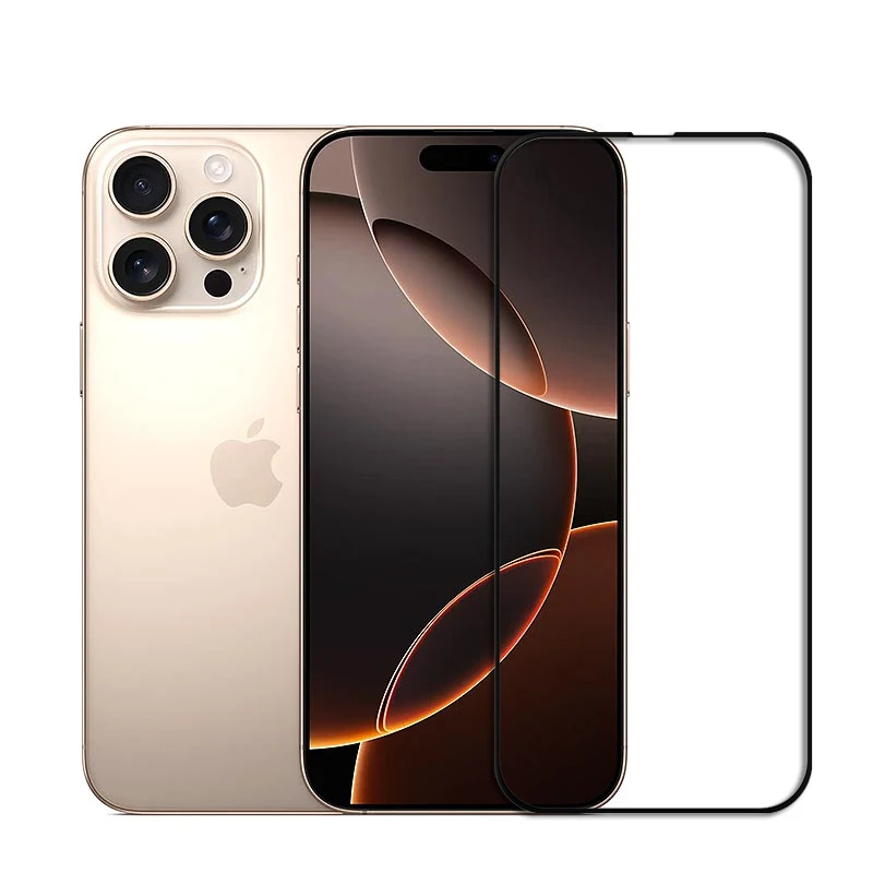 واقي شاشة من الزجاج المقسى لـ iPhone ، غشاء حماية للهاتف ، 6in 1 ، 16 Pro Max ، 15 ، 14 ، 13 ، 12 Pro Max #2