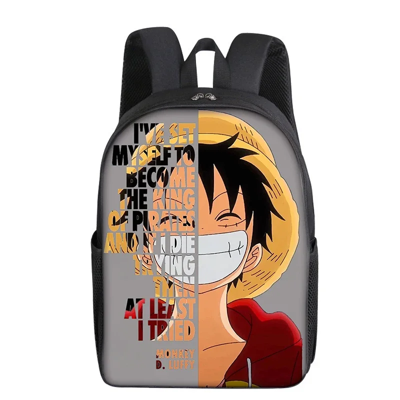 One Piece Luffy SchoolBag Primary School Bookbag Large-capacity Kid Backpack Boy Knapsack Highquality Backpack Laptop Bag Gift