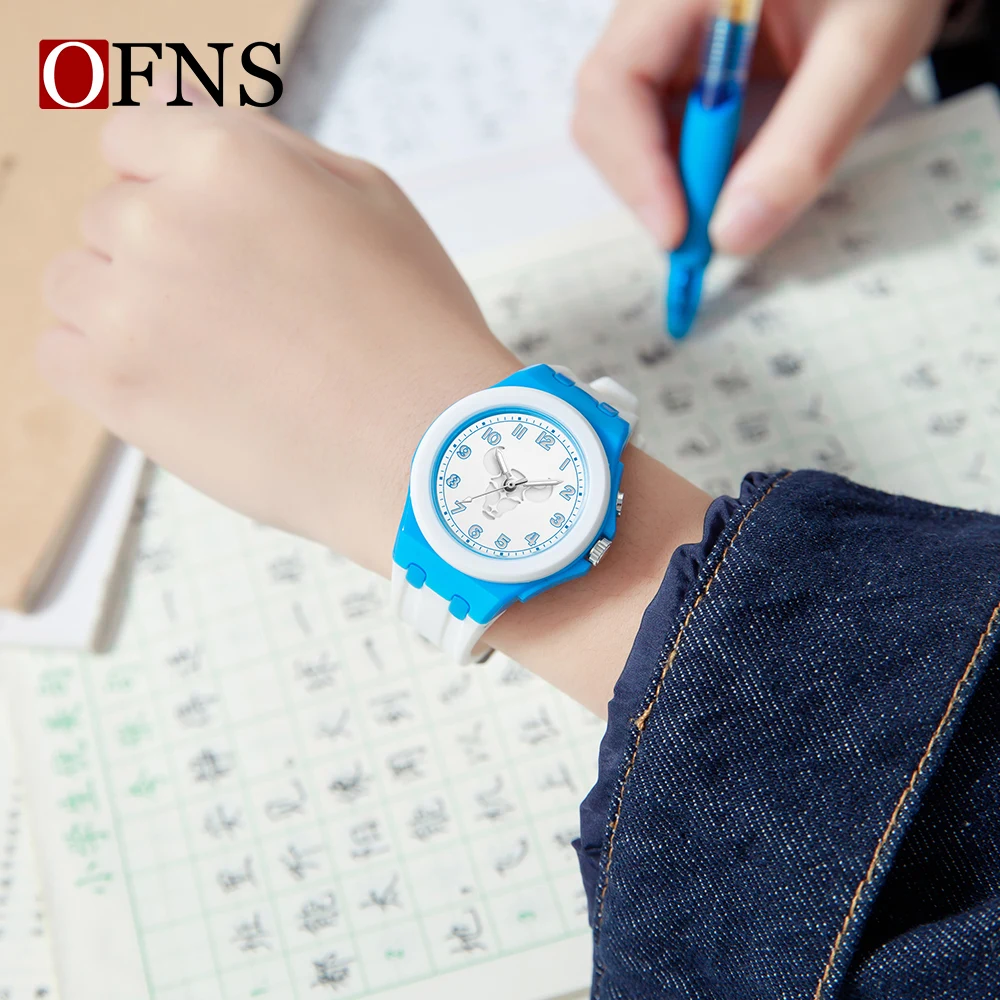 OFNS New 6106 Fashion Student Quartz Watch with Twelve Constellation Pattern Waterproof Night Light Student Quartz Watch 2025
