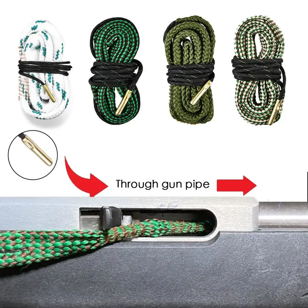 1PC Hunting Gun Bore Cleaner for .44 Cal .45 Cal,.40 Cal .41 Cal Rifle Cleaning Kit Tool Rifle Barrel Calibre Rope Cleaner Brush