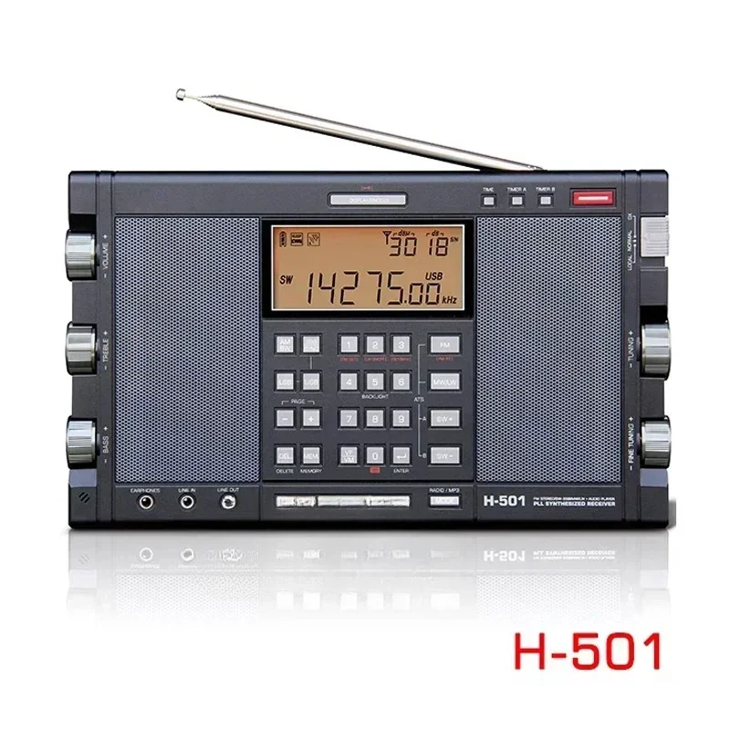 

Best Seller First H-501 Portable Stereo Radio Full Band FM SSB Radio Receiver Dual-Horn Speaker With Radio Music Player Tecsun H