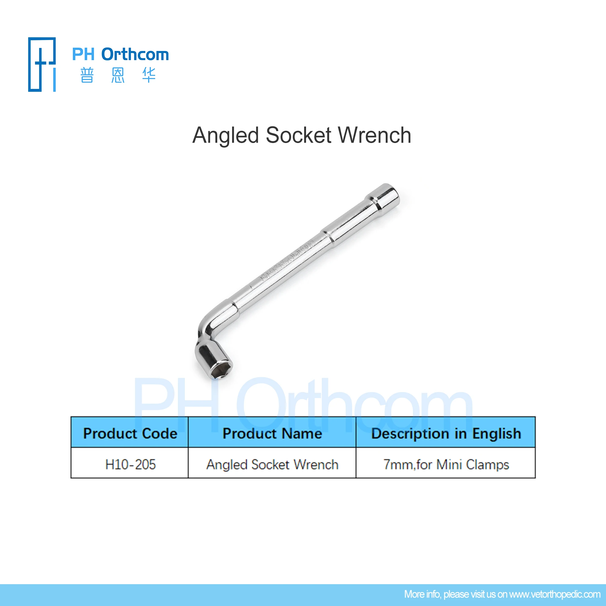 Angled Socket Wrench External Fixation Veterianria Mascotas Pets Orthopedic Surgical Tools Instruments Medical Equipments