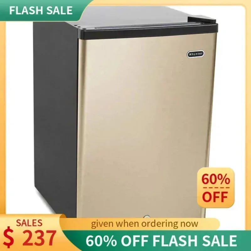 QZA4-Whynter CUF-210SSG 2.1 cu.ft Energy Star Upright Freezer with Lock in Rose Gold,$R