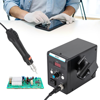 Hot Air Rework Station, SMD Soldering Station with Heat Gun Set, LED Screen Display Electronics Repairing Desoldering