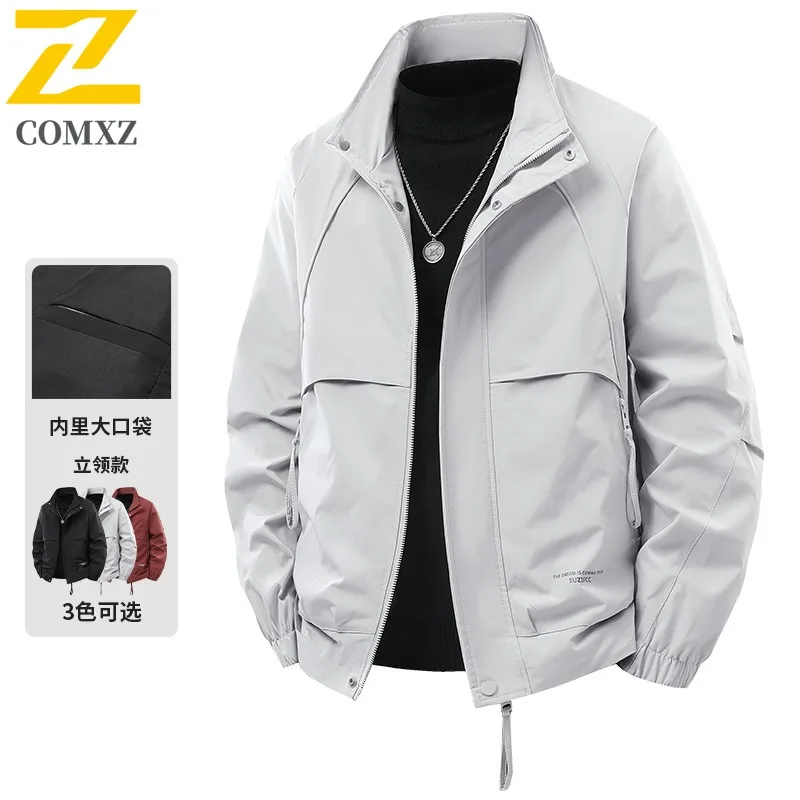 

COMXZ Classics Jacket Men New Autumn Turndown Collar Adventure Windproof Workwear Outdoor Adventure Mountain Lightweight Jackets