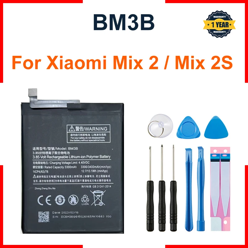 

BM3B For Xiaomi Mi Mix 2 Mix2 / Mix 2S Mix2S 3300mAh Mobile Phone Battery